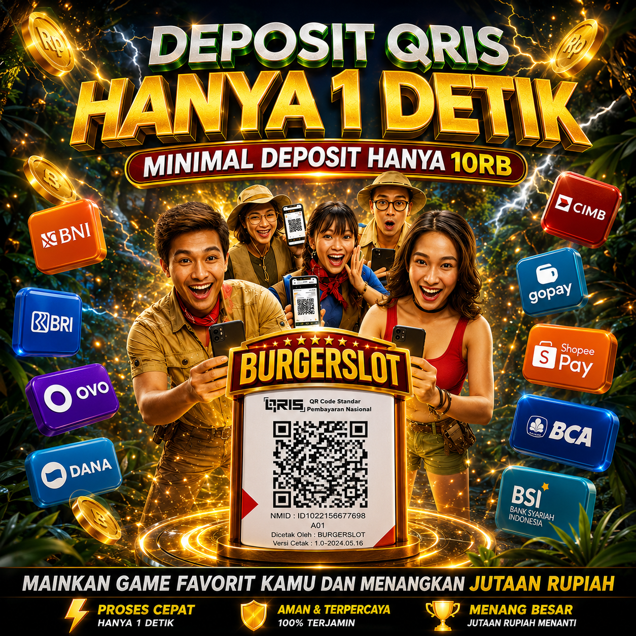 Burgerslot: Situs Viral Dengan Transaksi QRIS Tercepat Selesai dalam 5 Detik! image 1